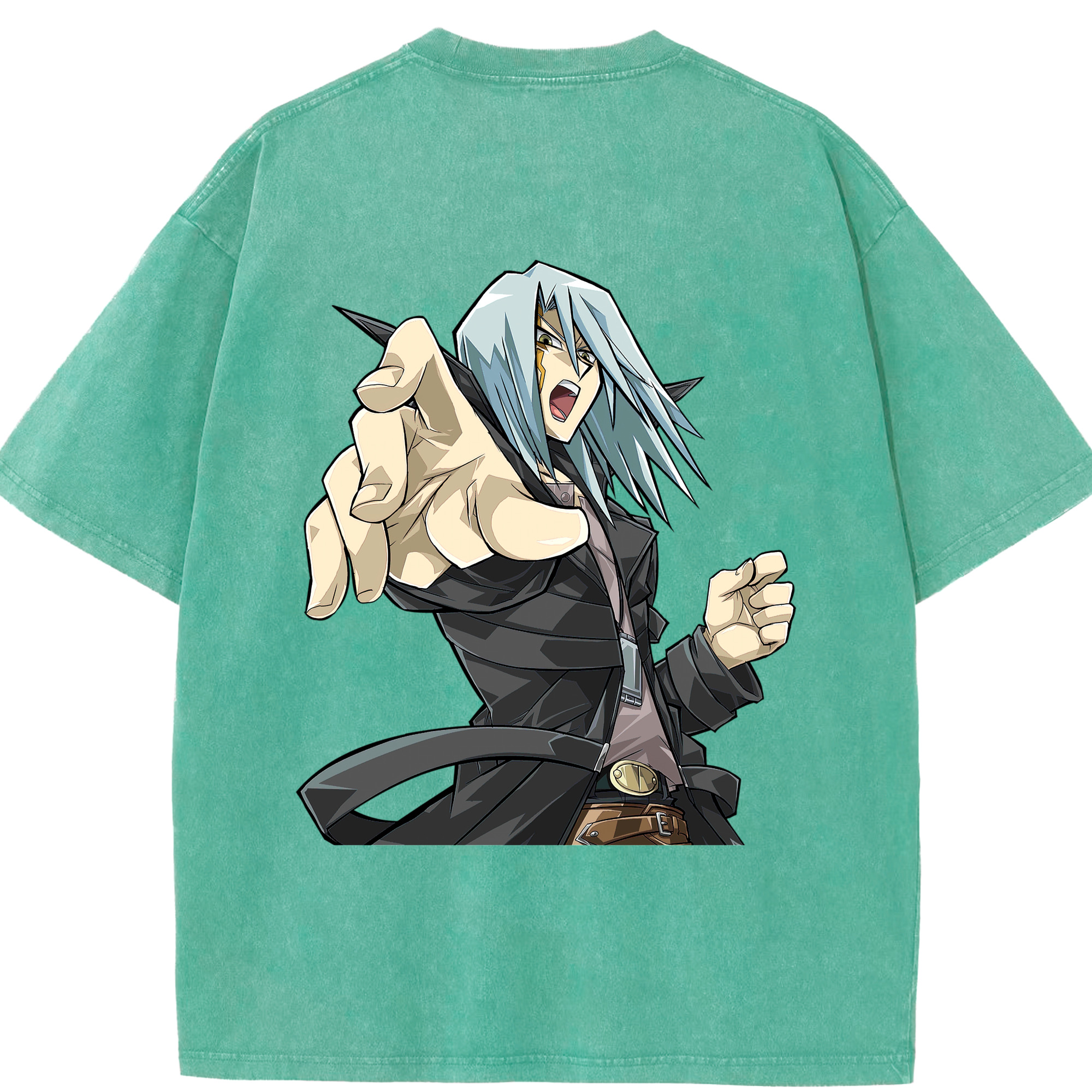 （画像用） 遊☆戯☆王 Yu-Gi-Oh! 綿100% ヴィンテージ風 半袖Tシャツ（背面プリント）